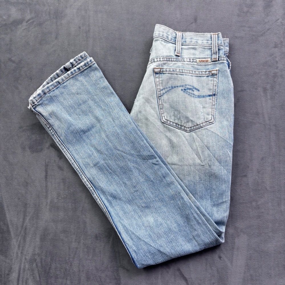 Cinch Carter 2.0 Relaxed Fit Straight Leg Jeans Light Wash Blue Mens 30x34